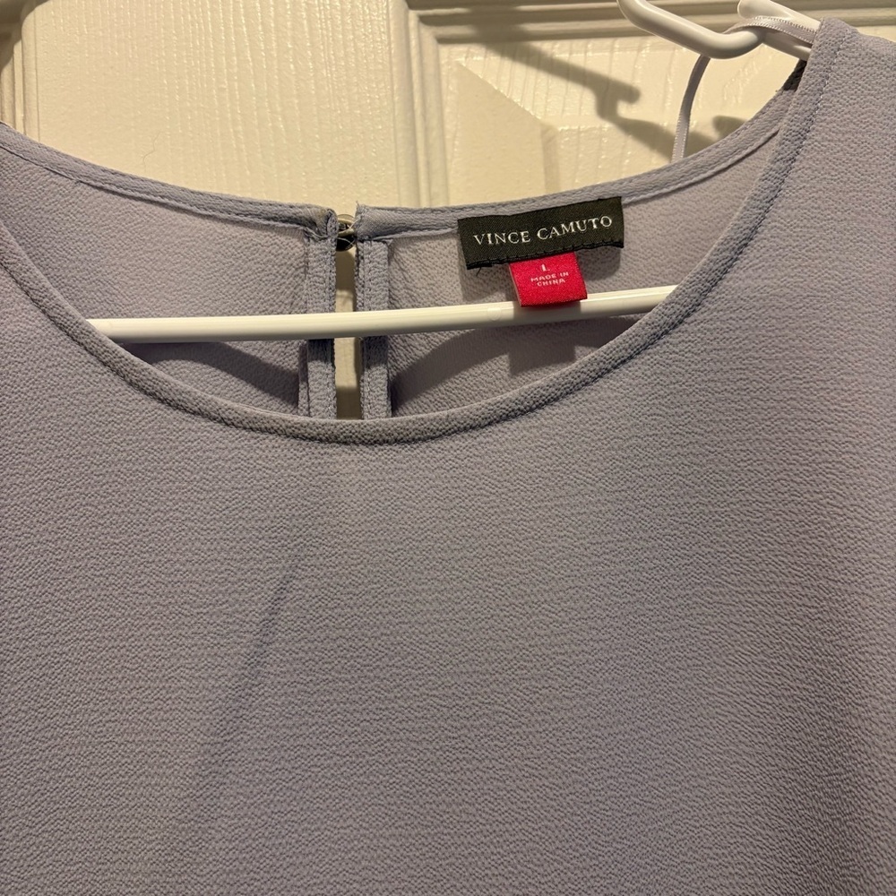Vince Camuto Lavender Bell Sleeve Blouse - Picture 2 of 6